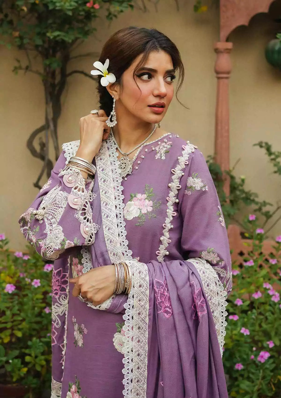 Elaf Premium Embroidered Khaddar Unstitched 3Pc Suit EKW-6 ROSHNI