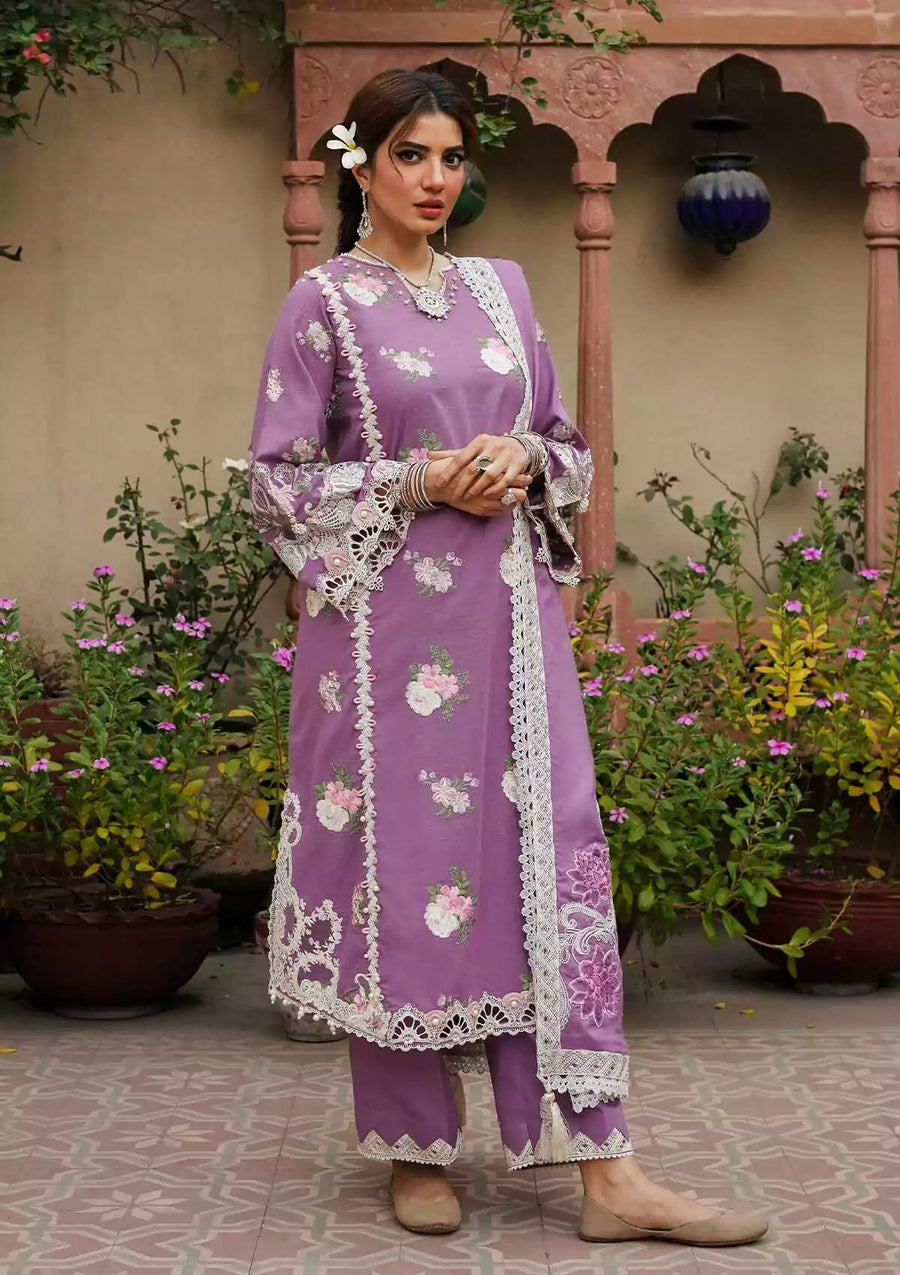 Elaf Premium Embroidered Khaddar Unstitched 3Pc Suit EKW-6 ROSHNI