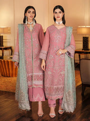 FARASHA Lueur Unstitched Embroidered Luxury Chiffon Suit 03-ELANIA