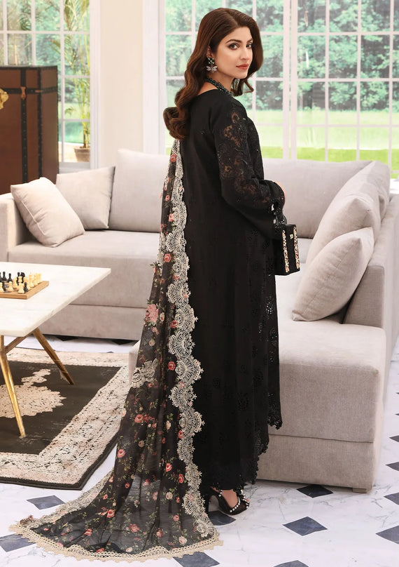 Elaf Premium Festive Chikankari Lawn Unstitched 3Pc Suit ELC-02A ECLIPSE