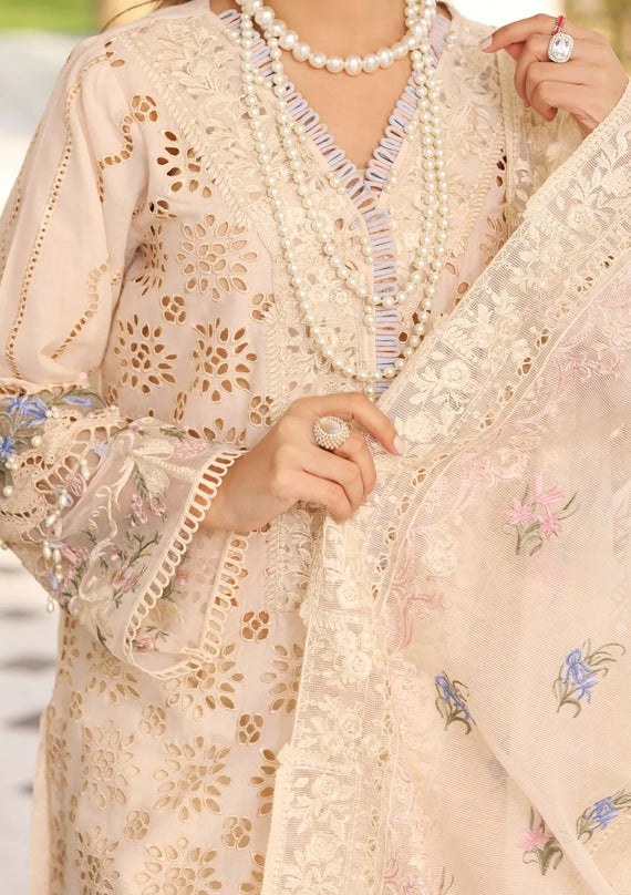 Elaf Premium | Print Chikankari 25 | ELK-03A FLOREALE