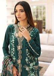 Elaf Premium Festive Chikankari Lawn Unstitched 3Pc Suit ELC-10 JADE