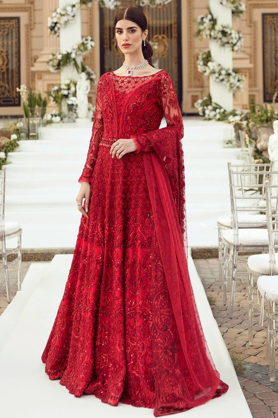 Reign Reignaissance Luxury Wedding Unstitched 3Pc Suit - ELENA - FaisalFabrics.pk
