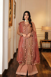 FARASHA Lueur Unstitched Embroidered Luxury Chiffon Suit 05-ELORA