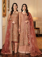 FARASHA Lueur Unstitched Embroidered Luxury Chiffon Suit 05-ELORA