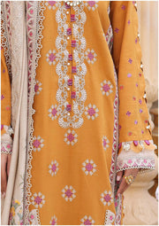 ELAF Premium Luxury Winter Unstitched Khaddar 3Pc Suit ELW-03- SUNSTONE