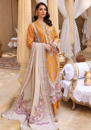 ELAF Premium Luxury Winter Unstitched Khaddar 3Pc Suit ELW-03- SUNSTONE