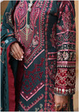 ELAF Premium Luxury Winter Unstitched Khaddar 3Pc Suit ELW-04- Indigo