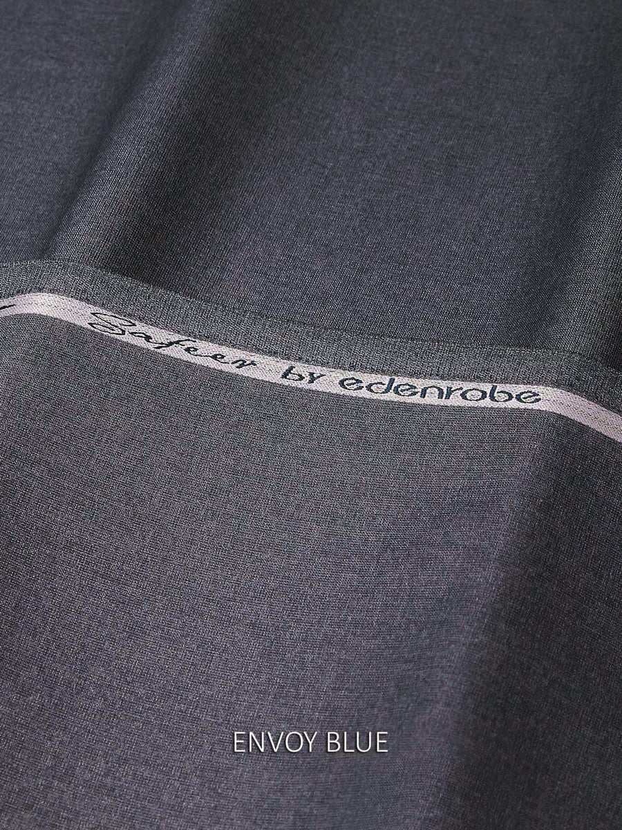 Safeer by edenrobe Men’s Blended Fabric For Winter Envoy Blue - FaisalFabrics.pk