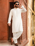 Safeer by edenrobe Men’s Blended Fabric For Winter Jewel Off White - FaisalFabrics.pk
