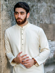 Safeer by edenrobe Men’s Embroidered Blended Fabric For Winter Marvel Cream - FaisalFabrics.pk