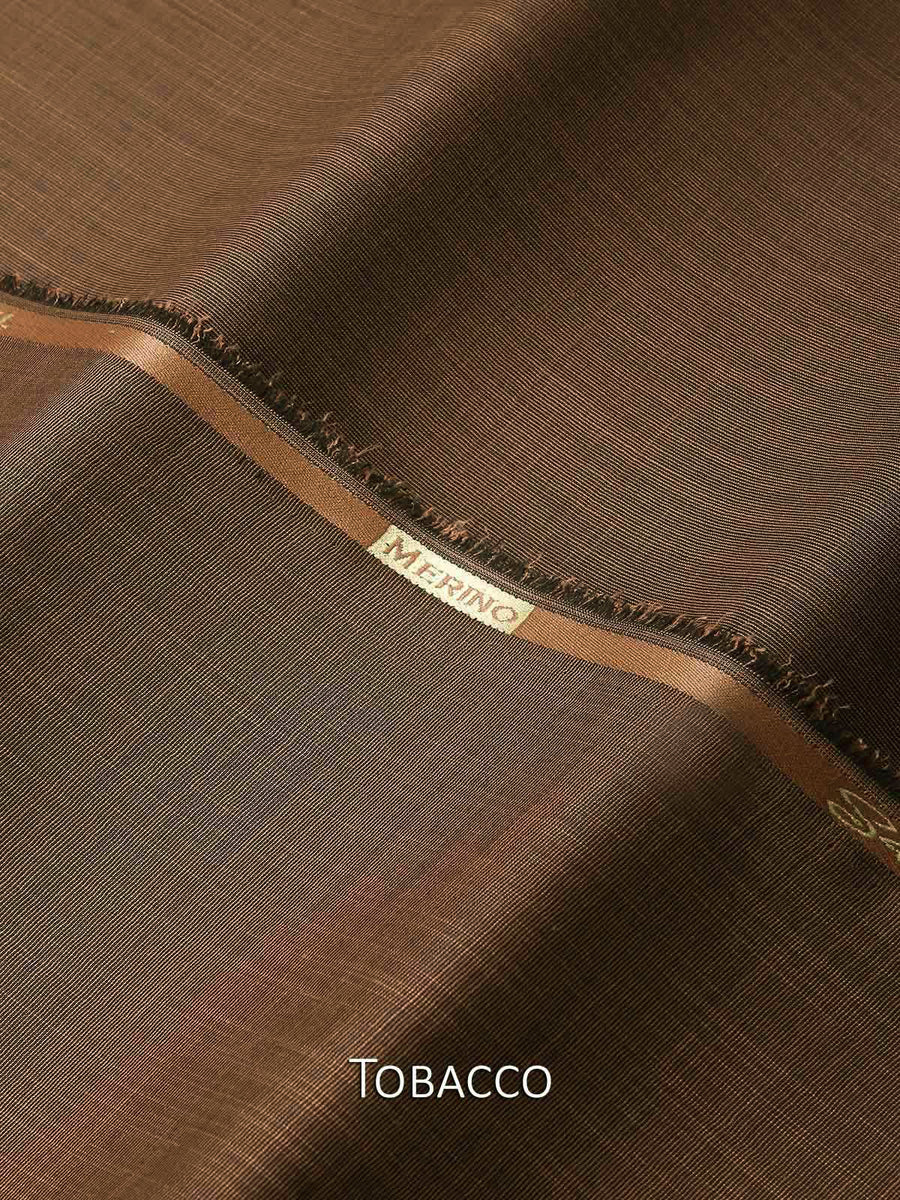 Safeer by edenrobe Embroidered Blended Fabric For Winter Merino Tobacco - FaisalFabrics.pk