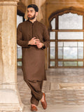 Safeer by edenrobe Embroidered Blended Fabric For Winter Merino Tobacco