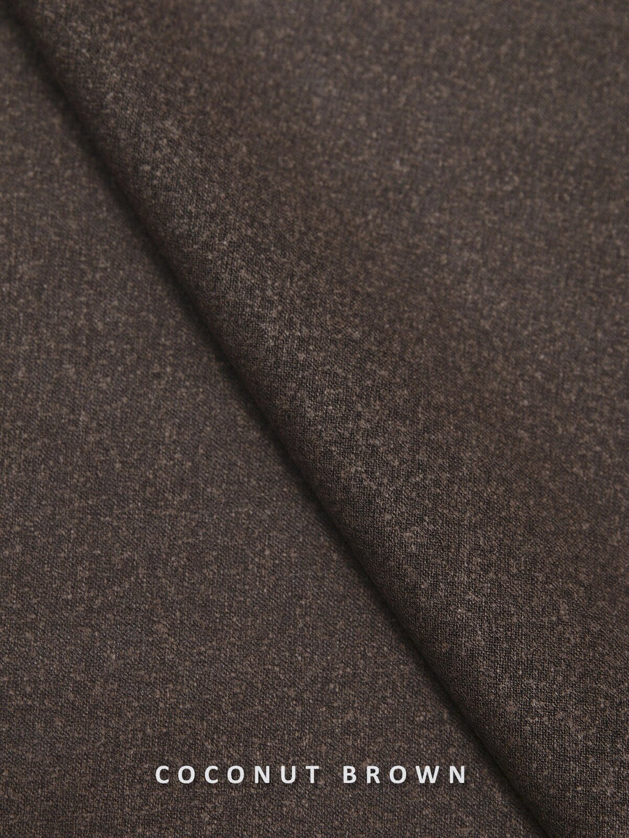 Safeer by edenrobe Men's Blended Fabric For Summer Truth Coconut Brown - FaisalFabrics.pk