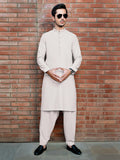 Safeer by edenrobe Men's Blended Fabric For Summer Truth White - FaisalFabrics.pk