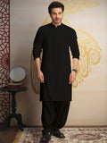 Safeer by edenrobe Men's Blended Fabric For Winter PRCS Black - FaisalFabrics.pk