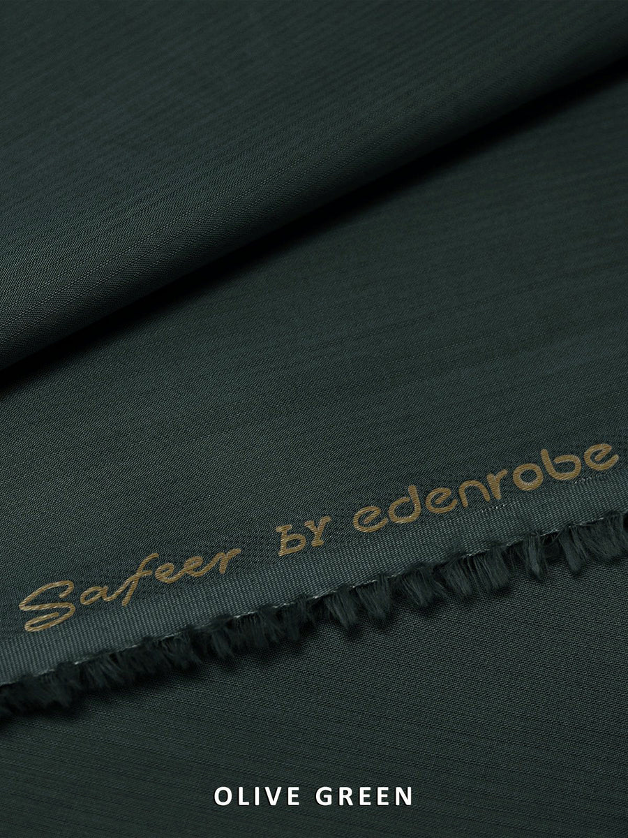 Safeer by edenrobe American Cotton for Men Pacific Olive Green - FaisalFabrics.pk