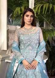Elaf Celebrations Luxury Handwork Unstitched Suit EOC-10 Royal Turquoise