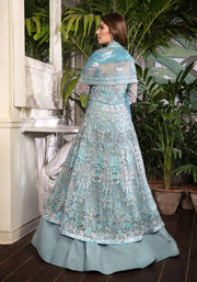 Elaf Celebrations Luxury Handwork Unstitched Suit EOC-10 Royal Turquoise