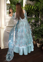Elaf Celebrations Luxury Handwork Unstitched Suit EOC-10 Royal Turquoise