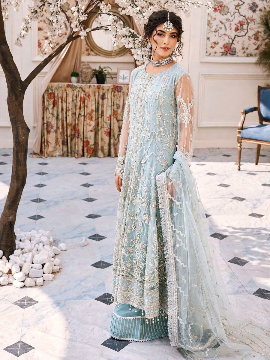Eshaal by Emaan Adeel Embroidered Net Unstitched 3Pc Suit ESH-03