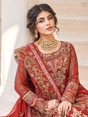 Eshaal by Emaan Adeel Embroidered Chiffon Unstitched 3Pc Suit ESH-04