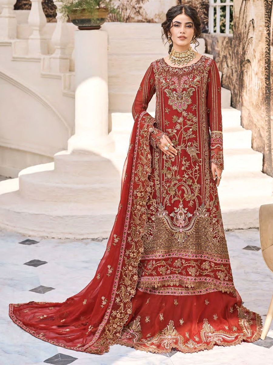 Eshaal by Emaan Adeel Embroidered Chiffon Unstitched 3Pc Suit ESH-04