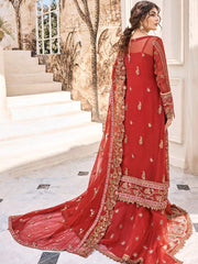 Eshaal by Emaan Adeel Embroidered Chiffon Unstitched 3Pc Suit ESH-04