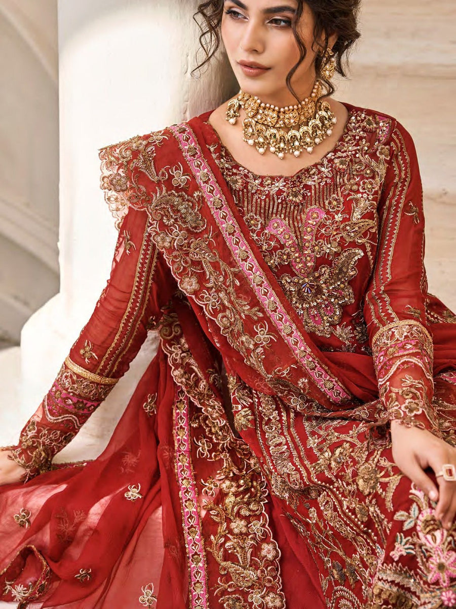 Eshaal by Emaan Adeel Embroidered Chiffon Unstitched 3Pc Suit ESH-04