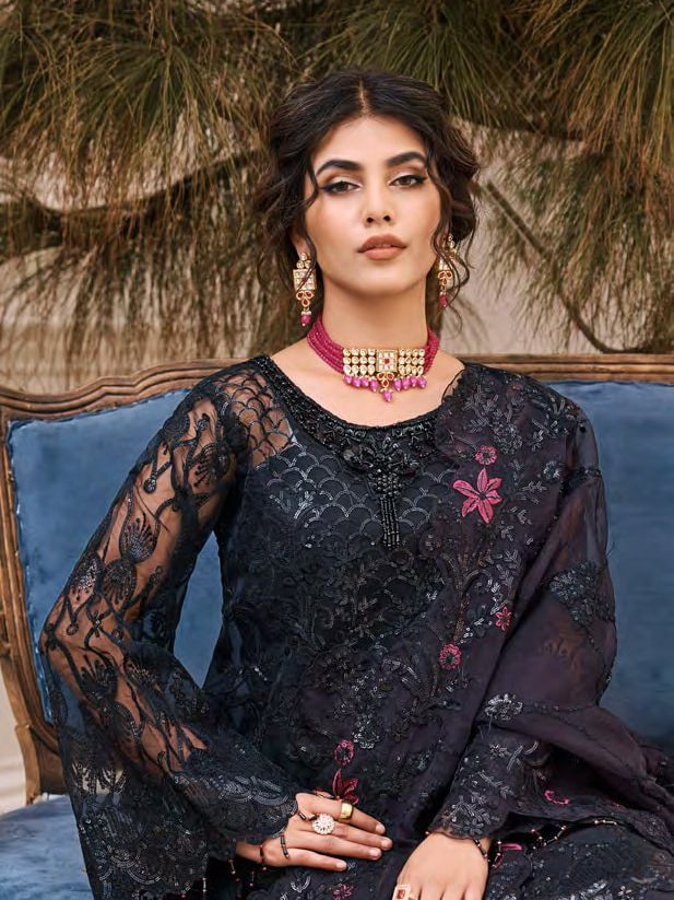 Eshaal by Emaan Adeel Embroidered Organza Unstitched 3Pc Suit ESH-05