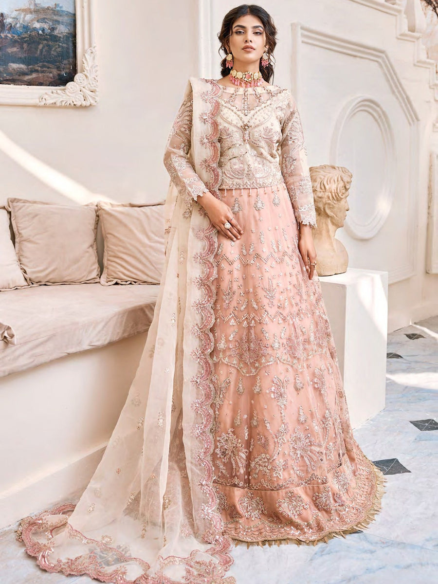 Eshaal by Emaan Adeel Embroidered Organza Unstitched 3Pc Suit ESH-07