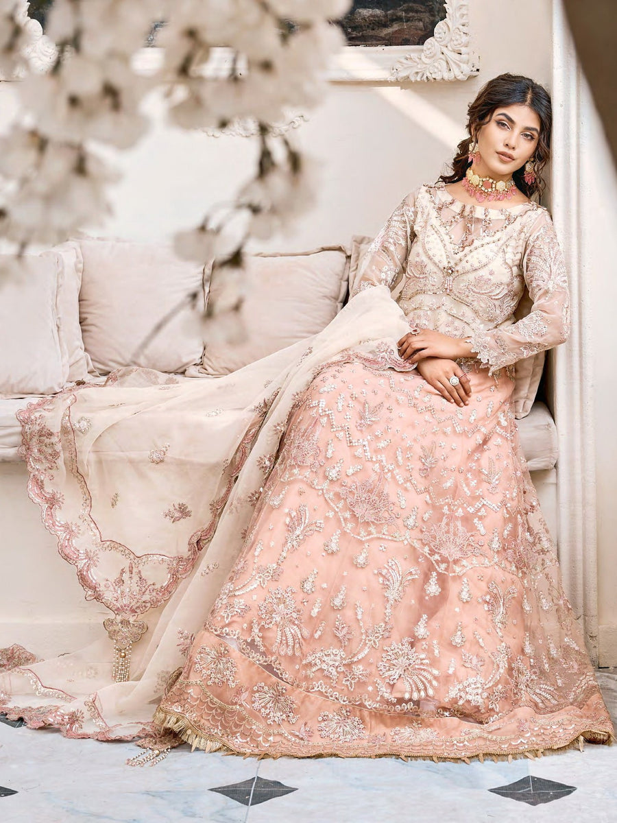 Eshaal by Emaan Adeel Embroidered Organza Unstitched 3Pc Suit ESH-07