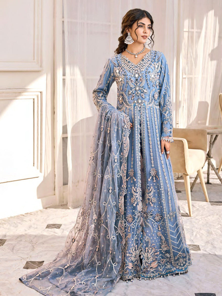 Eshaal by Emaan Adeel Embroidered Net Unstitched 3Pc Suit ESH-10