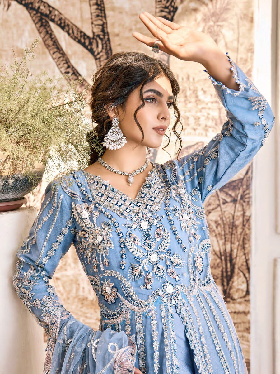 Eshaal by Emaan Adeel Embroidered Net Unstitched 3Pc Suit ESH-10