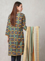 edenrobe Allure Khaddar Unstitched Printed 3pc Suit EWU20A10-20291 - FaisalFabrics.pk