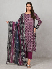 edenrobe Allure Khaddar Unstitched Printed 3pc Suit EWU20A10-20295 - FaisalFabrics.pk