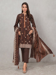 edenrobe Allure Khaddar Unstitched Printed 3pc Suit EWU20A10-20297 - FaisalFabrics.pk