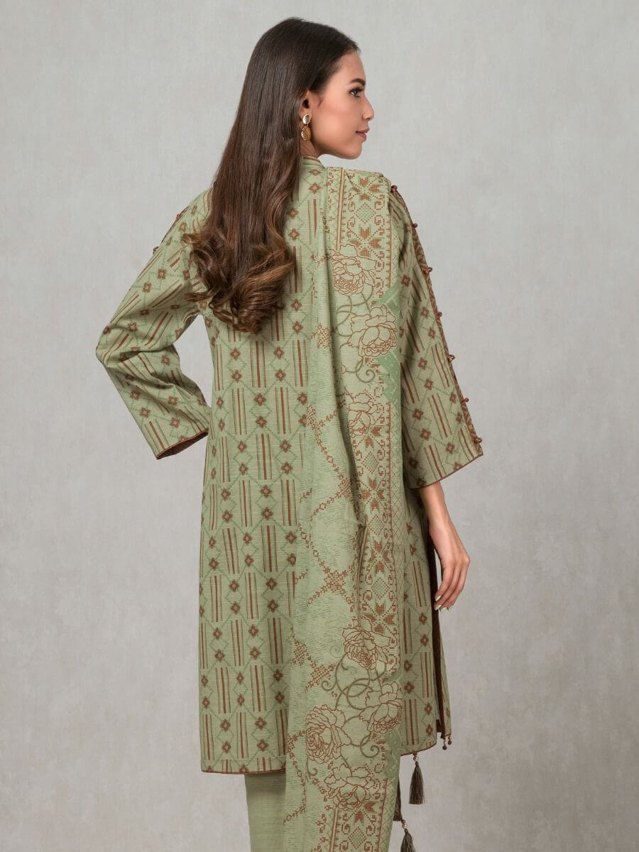 edenrobe Allure Khaddar Unstitched Printed Suit EWU20A10-20299 - 3 Piece - FaisalFabrics.pk