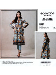 edenrobe Allure Khaddar Unstitched Printed 2pc Suit EWU20A10-20304 - FaisalFabrics.pk
