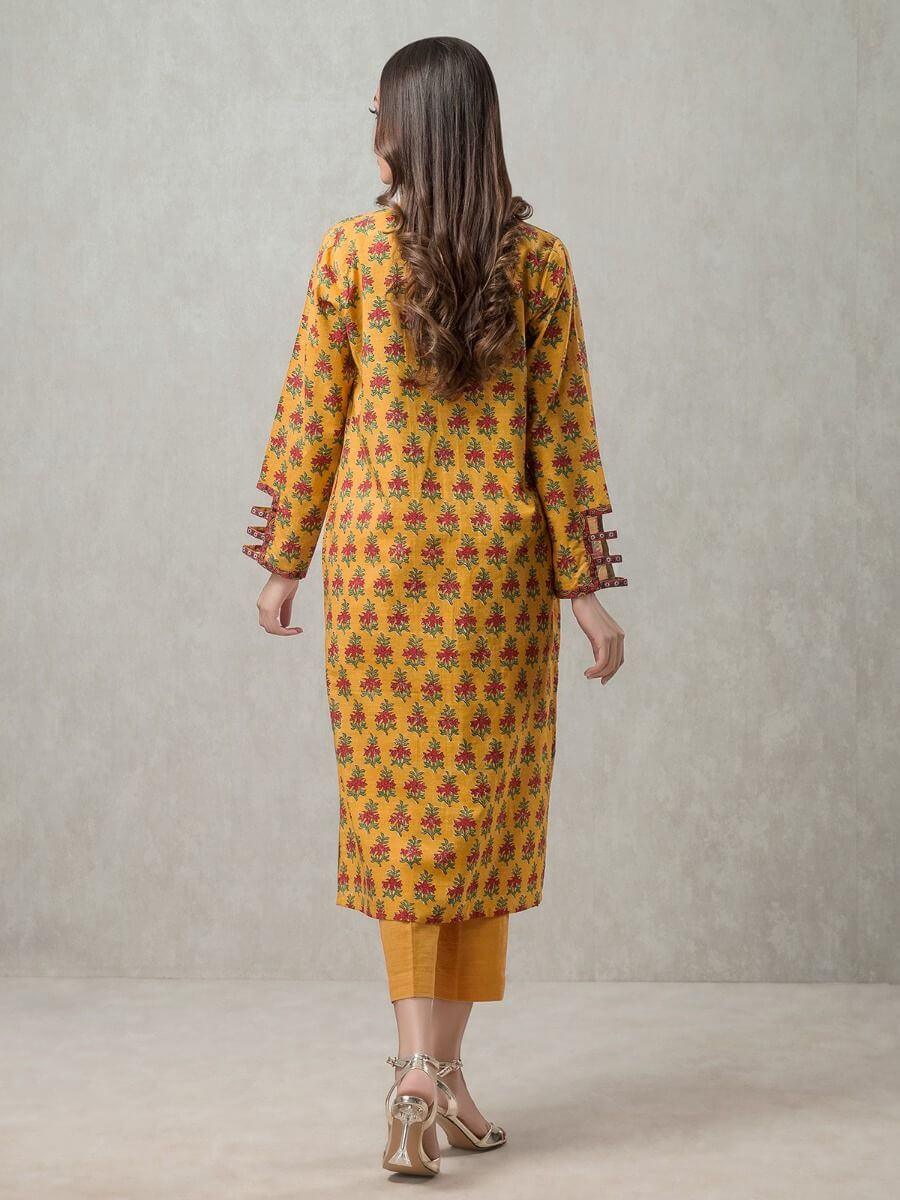 edenrobe Allure Khaddar Unstitched Print Suit EWU20A10-20305 - 2 Piece - FaisalFabrics.pk