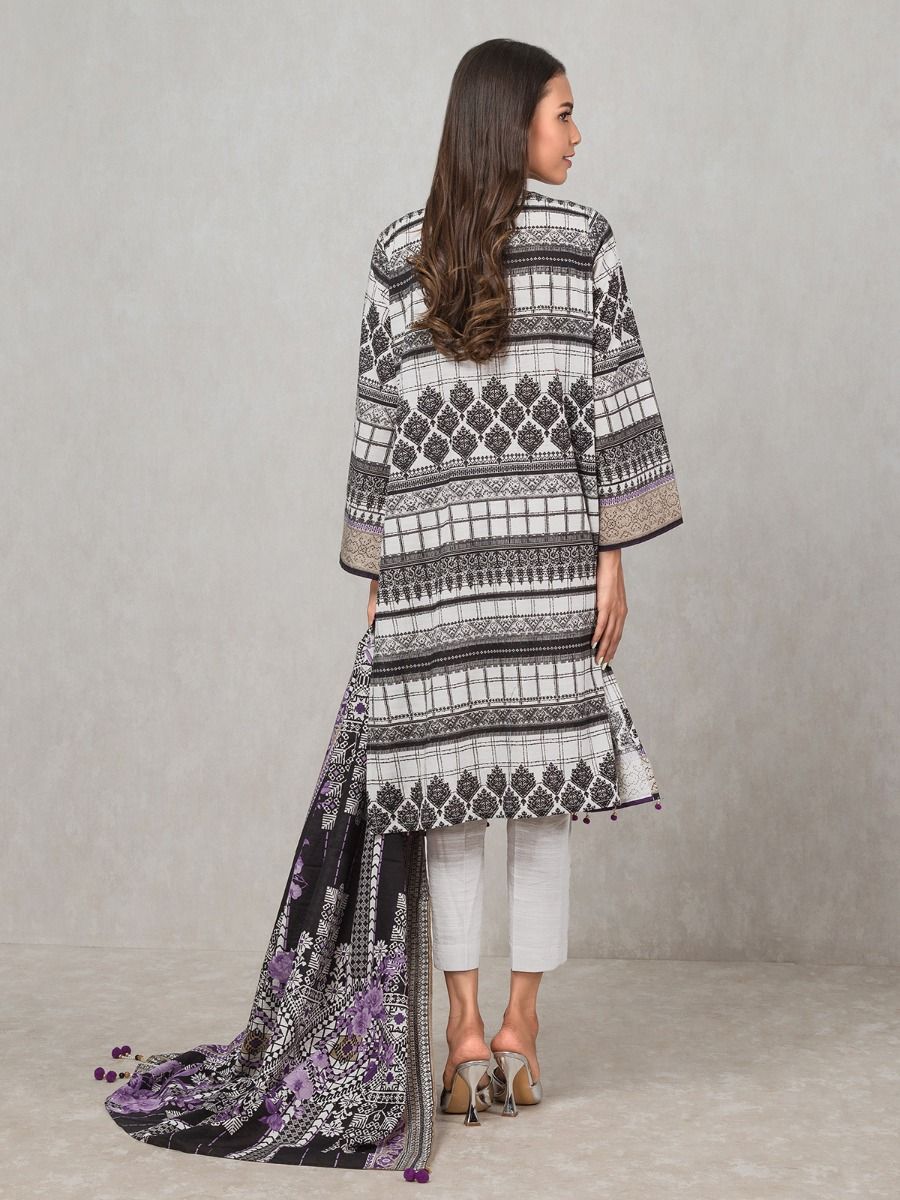 edenrobe Allure Khaddar Unstitched Printed 2pc Suit EWU20A10-20316 - FaisalFabrics.pk