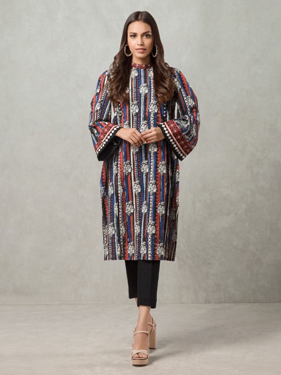 edenrobe Allure Khaddar Unstitched Printed Shirt EWU20A10-20356 - FaisalFabrics.pk