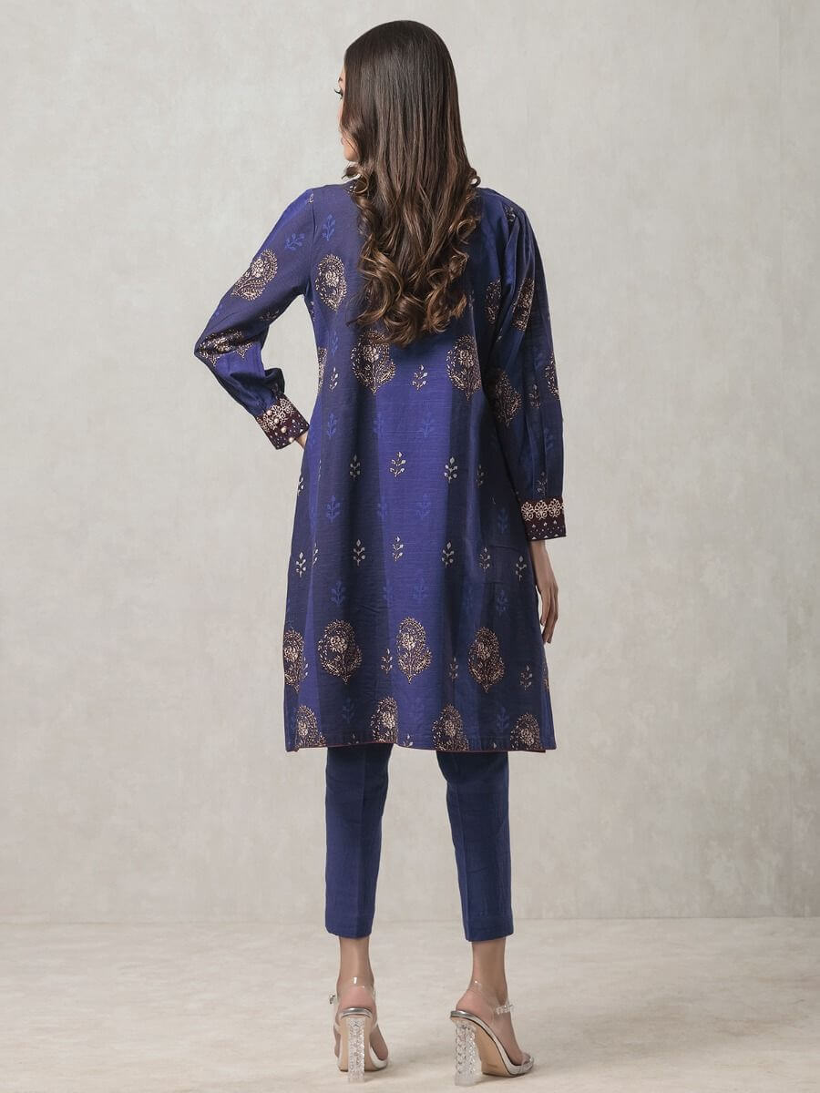 edenrobe Allure Winter Collection Printed Khaddar Shirt EWU20A10-20357 - FaisalFabrics.pk