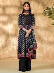edenrobe Allure Viscose Linen Print with Shawl 3pc Suit EWU20A14-20381 - FaisalFabrics.pk