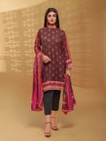 edenrobe Allure Viscose Linen Print with Shawl 3pc Suit EWU20A14-20389 - FaisalFabrics.pk