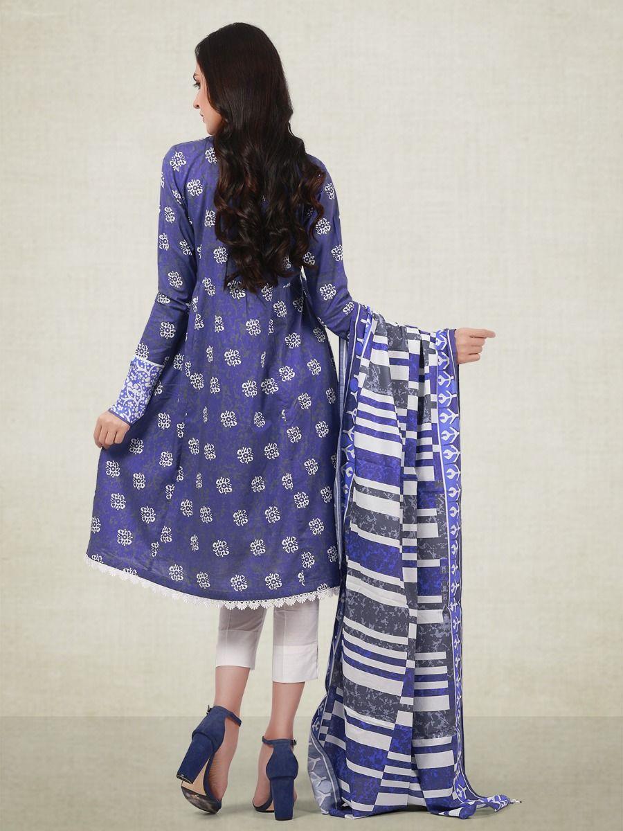 edenrobe Allure Cambric Unstitched Printed 2pc Suit EWU20A9-20252 - FaisalFabrics.pk