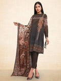 edenrobe Winter Collection Embroidered Viscose Linen 3Pc Suit 20121