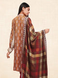 edenrobe Winter Collection Printed Twill Viscose Linen 3Pc Suit 20137 - FaisalFabrics.pk