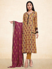 edenrobe Winter Collection Embroidered Viscose Linen 3Pc Suit 20147 - FaisalFabrics.pk