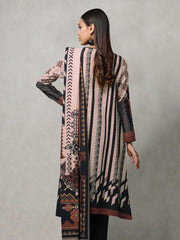 edenrobe Winter Collection Embroidered Khaddar 3pc Suit EWU20W12-20173 - FaisalFabrics.pk